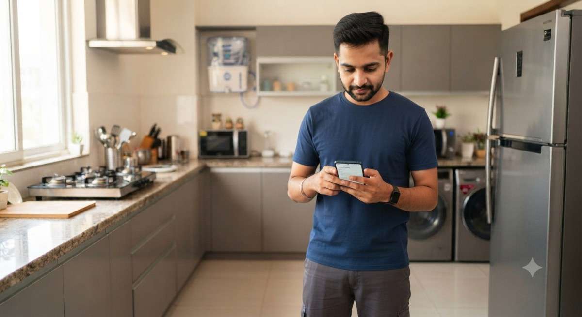 Book a home appliance repair service