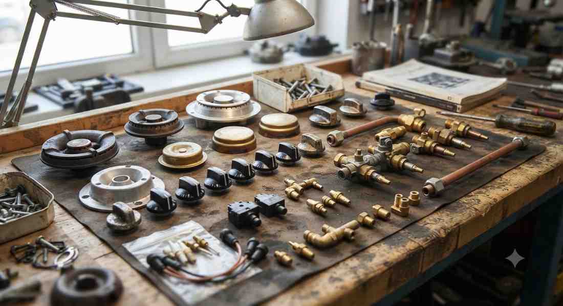 Gas stove spare parts replacement for a Gilma gas stove burner