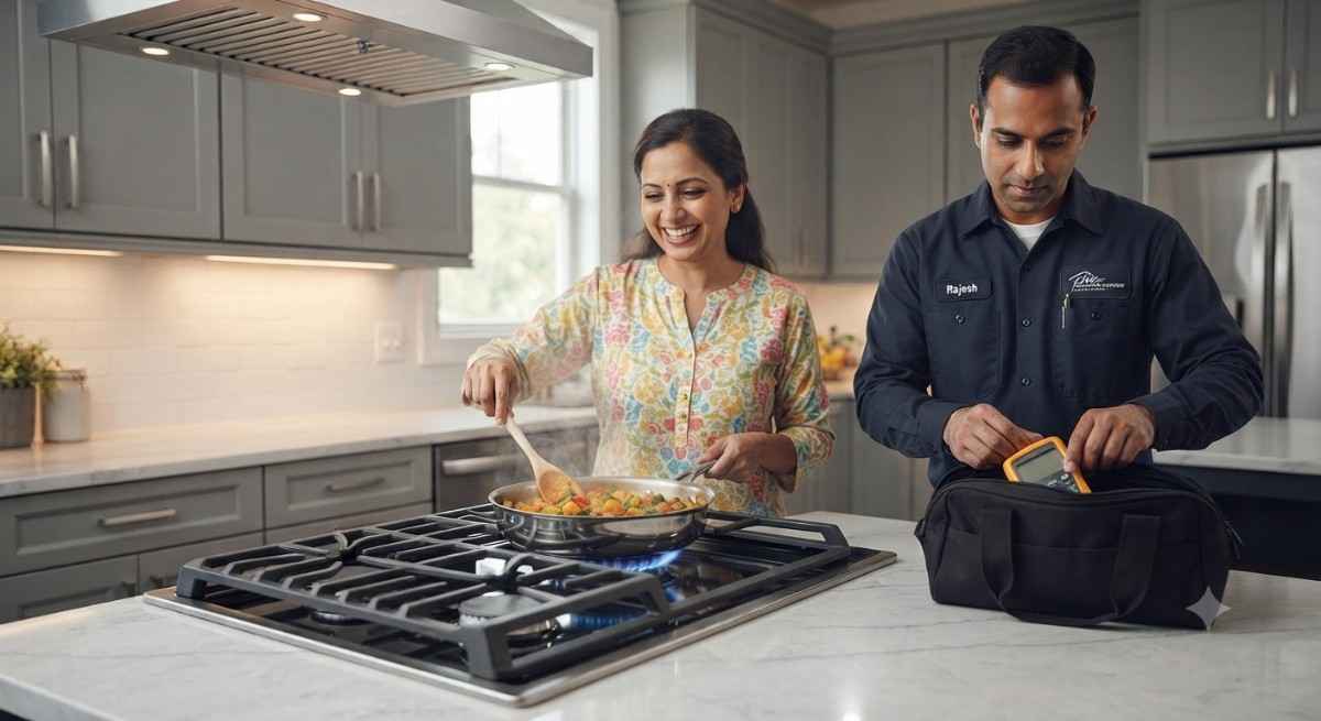 Happy Customer After Gilma Hob Repair in Hyderabad