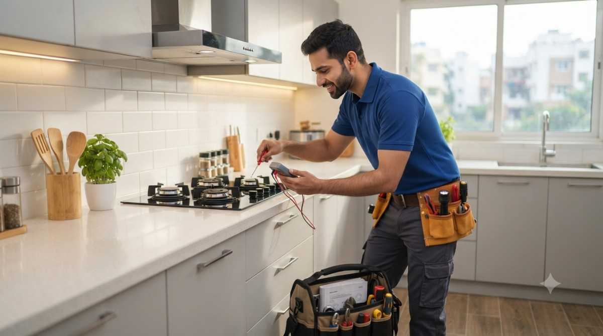 Hob and chimney repair service in Bangalore