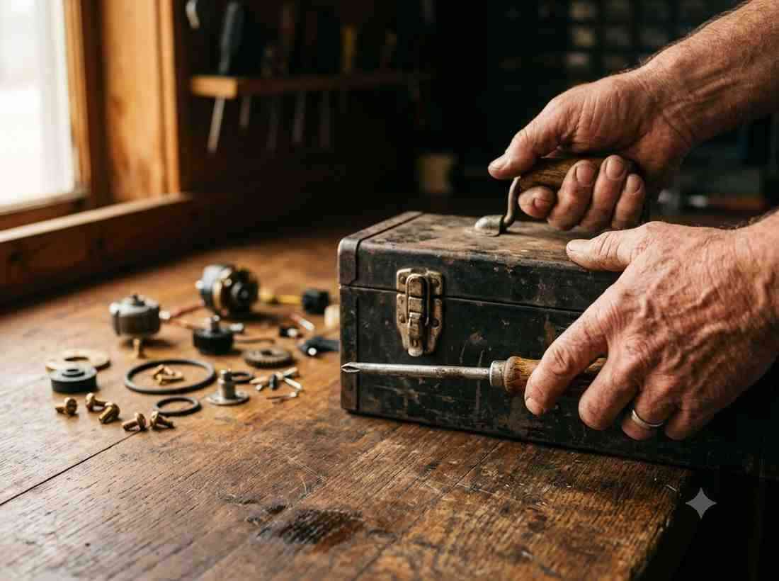 Appliance repair technician's tools representing years of hands-on repair experience