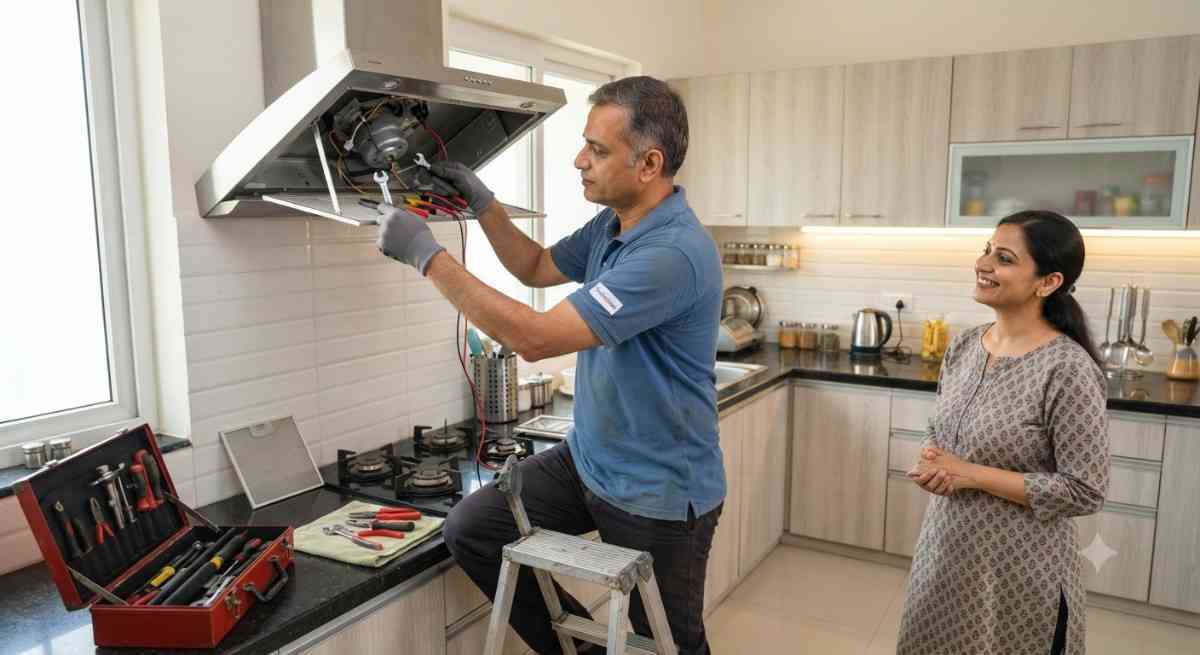 Professional kitchen chimney repair