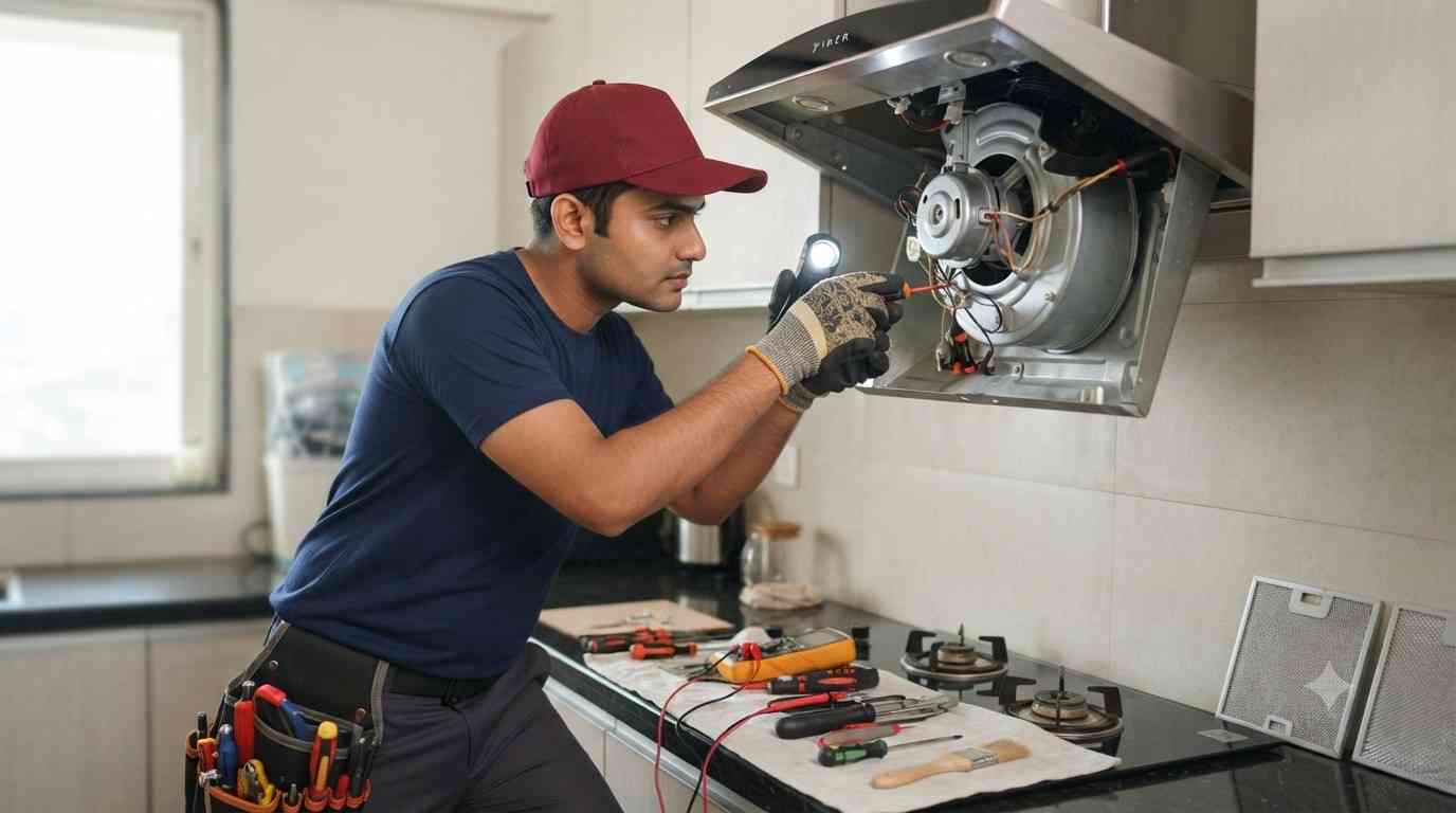 Kitchen chimney repair service technician in Navi Mumbai