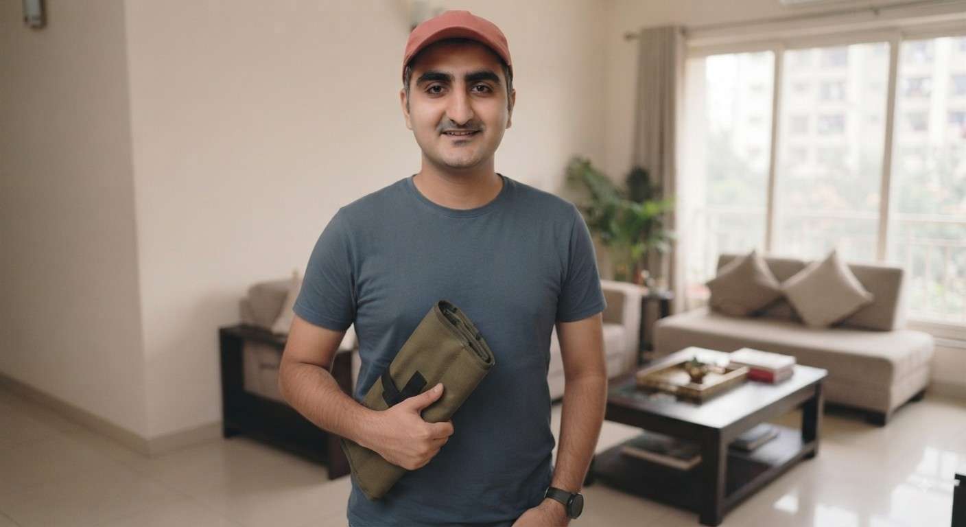 Glen doorstep repair service technician arriving at a Bangalore home