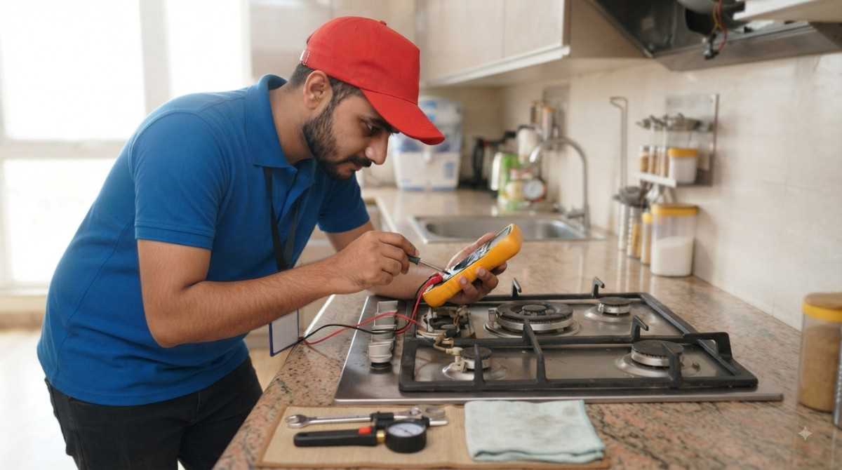 Siemens Service Centre glass hob repair - burner and igniter fix